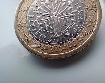 2000 France 1 Euro Coin: Rare Mis-Minting Error