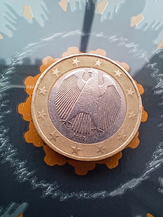 1ユーロ 2002 D ドイツ 希少コイン ミントエラーあり ドイツ イーグル