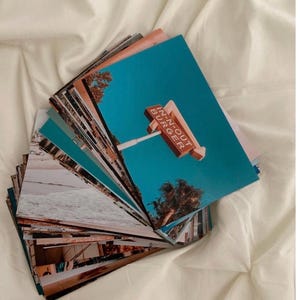 retro zomercollagekit (50/100 prints) — reizen + architectuur, retro, jaren 70-sfeer