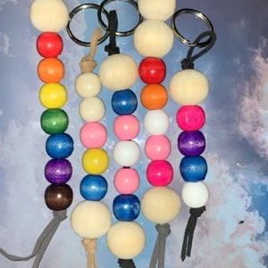 Subtle pride flag keychains