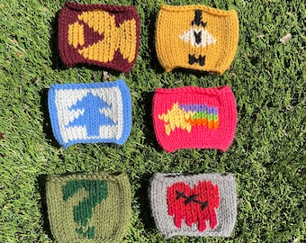 Mysterious Shack Employees Knit Coffee Sleeves