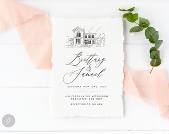 Merrimon-wynne House Wedding Venue Illustration – Raleigh NC Clip