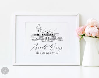 Renault Winery Wedding Venue Illustration – Egg Harbor City NJ