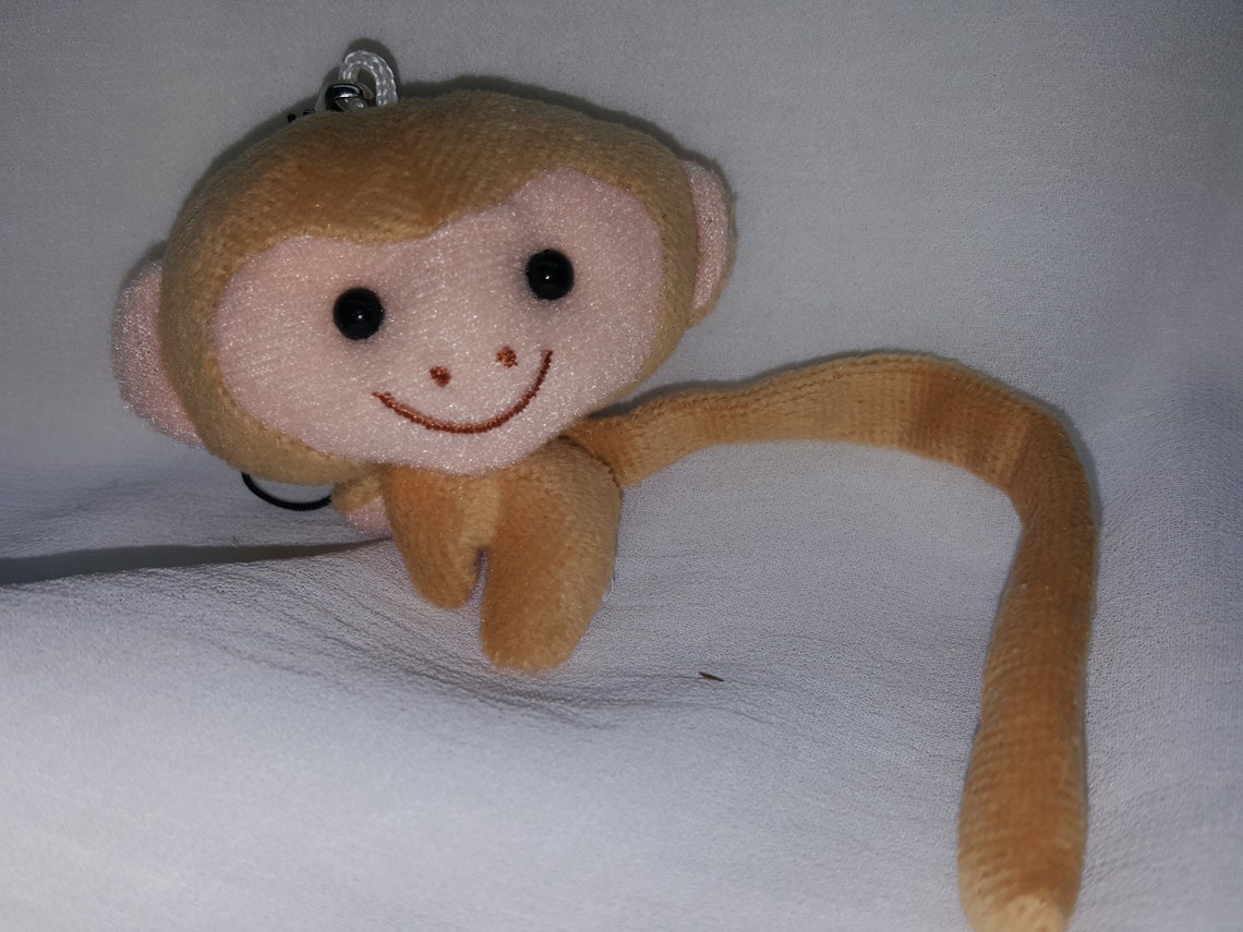 12 Monkey Stuffed Animal Key Chain Toy Charm Clip Zipper Etsy.de