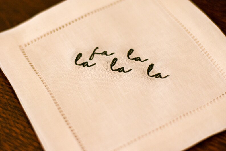 SimpleThreadsEmbroid Cocktail Napkin