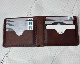 Personalized handmade leather wallet “The Father”