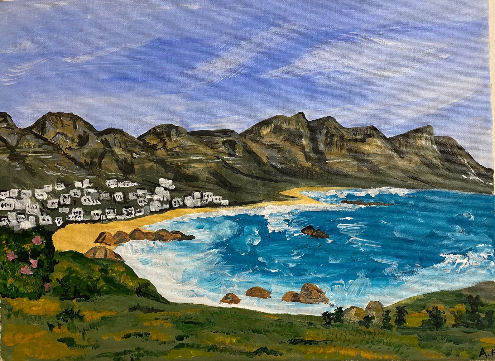 Acrylic on canvas Camps bay Cape Town Etsy