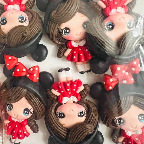 Famous Mouse Character Doll Bow Polymer Clay Clays for Etsy
