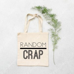 Random Crap Mom Life Bag Canvas Tote bag