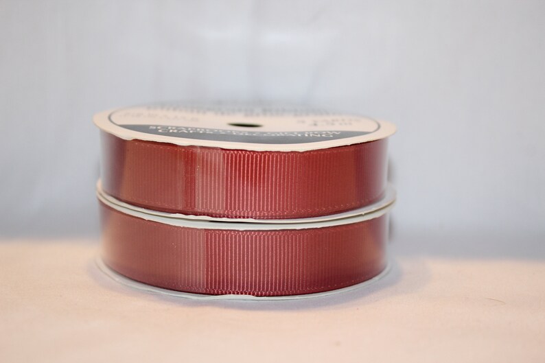 brownish red grosgrain ribbon 58
