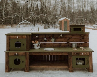 Maple - Deluxe Kids Mud Kitchen DIY Building Guide