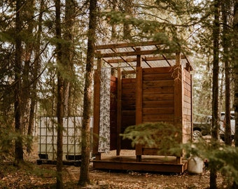 Cedar - 4’ x 6’ Off-Grid Outdoor Shower House Building Guide