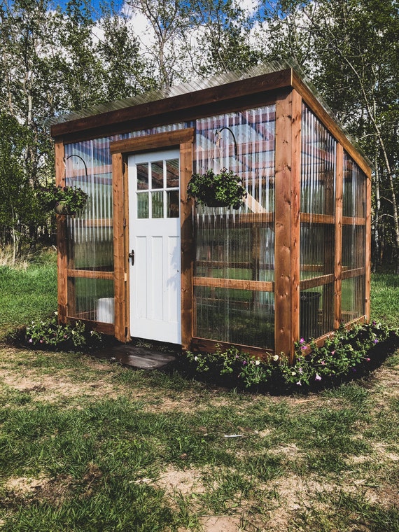 Diy 7x10 Lean To Greenhouse Building Guide Etsy