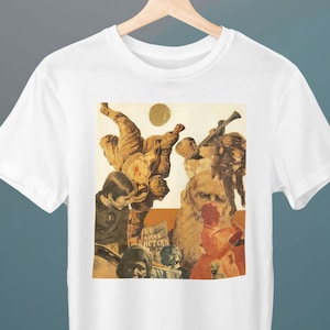 Tolstoj and Gandhi, Vajda Lajos Painting, Unisex T-Shirt, Art T-Shirt, Surrealism, Gift for Her, Gift for Him, Art Lover Gift