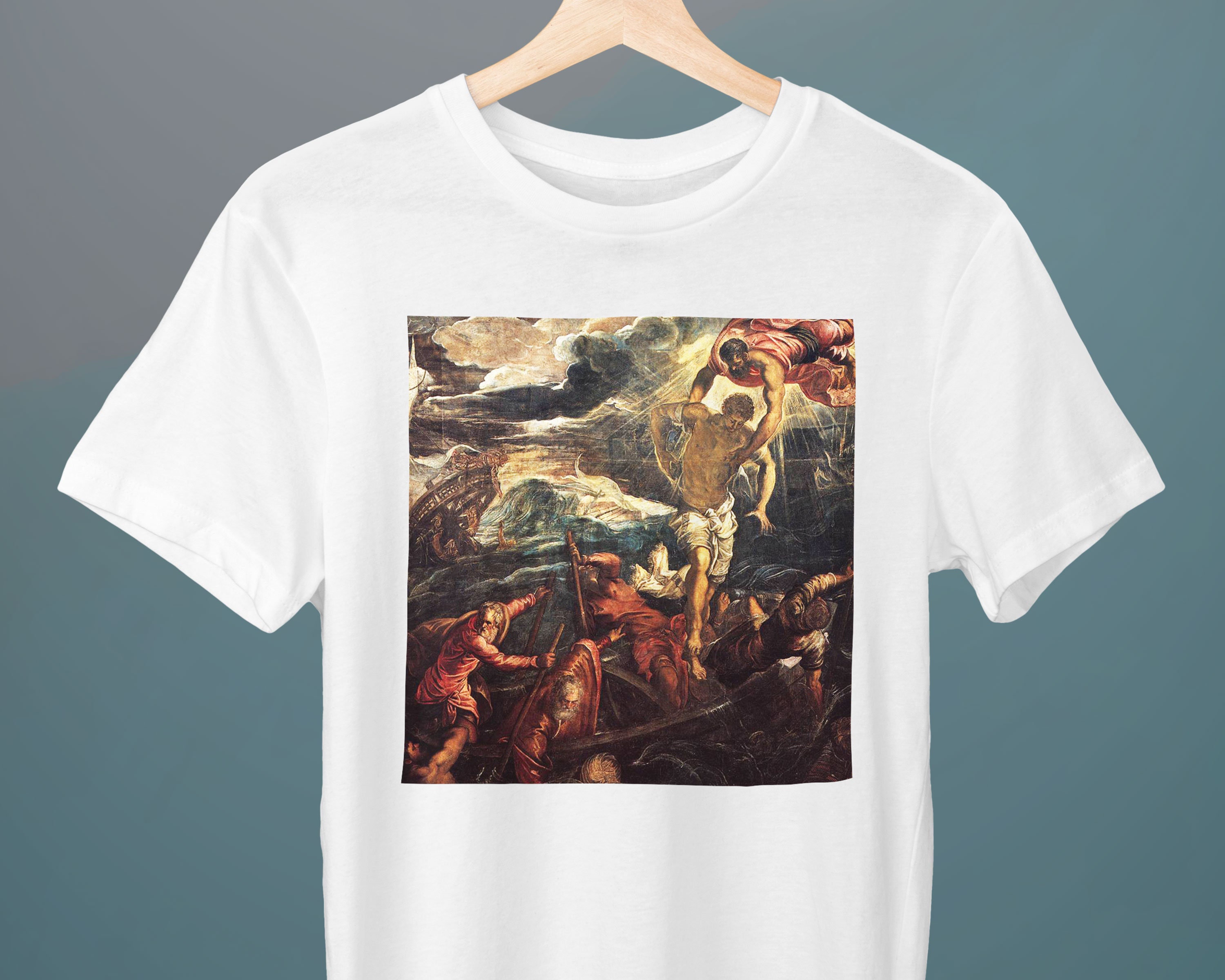 St Mark Rescuing a Saracen From Shipwreck, Tintoretto, Unisex T