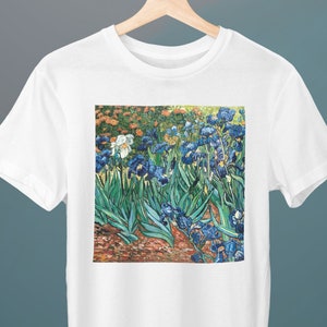 Vincent Van Gogh Irises Fine Art Painting T-Shirt Vincent Van Gogh Irises Fine Art Painting T-Shirt