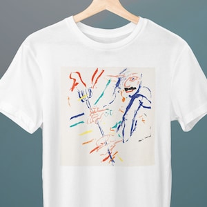 Devil at the Keyboard, Willem de Kooning Painting, Unisex T-Shirt, Art T-Shirt, Expressionism, Gift for Her, Gift for Him, Art Lover Gift
