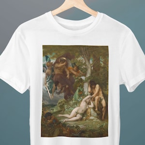 The Expulsion of Adam and Eve from the Garden of Paradise, Alexandre Cabanel, Unisex T-Shirt, Art T-Shirt, Gift for Her, Gift for Him