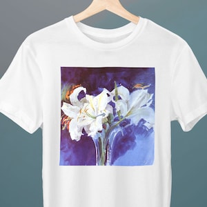 White Lilies, Vita Liljor, Anders Zorn, Unisex T-Shirt, Lily T-Shirt, Art T-Shirt, Gift for Her, Gift for Him, Art Lover Gift