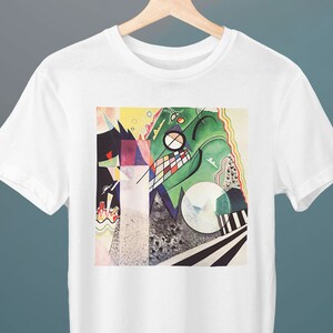 Green Composition, Wassily Kandinsky, Unisex T-Shirt, Art T-Shirt, Abstract Art, Geometric, Gift for Her, Gift for Him, Art Lover Gift
