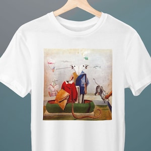 Birds also Birds, Fish Snake and Scarecrow, Max Ernst, Unisex T-Shirt, Art T-Shirt, Surrealism, Gift for Her, Gift for Him, Art Lover Gift