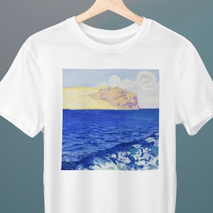 Cape Guardafui, Indian Ocean, Akseli Gallen-Kallela, Unisex T-Shirt, Art T-Shirt, Seascape, Gift for Her, Gift for Him, Art Lover Gift