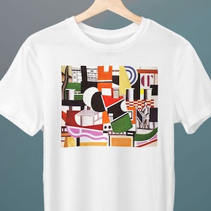 The Bridge of the Tug Boat, Fernand Leger Painting, Unisex T-Shirt, Art T-Shirt, Cubism, Gift for Her, Gift for Him