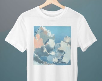Cloudscape, Paul Nash Painting, Unisex T-Shirt, Art T-Shirt, Clouds, Fine Art T-Shirt, Gift for Her, Gift for Him, Art Lover Gift