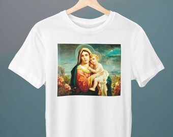 90s キリスト tシャツ マリア 聖母 宗教 art ヴィンテージ アート 