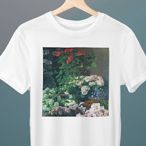 Spring Flowers, Claude Monet Painting, Unisex T-Shirt, Art T-Shirt, Flowers T-Shirt, Gift for Her, Gift for Him, Art Lover Gift