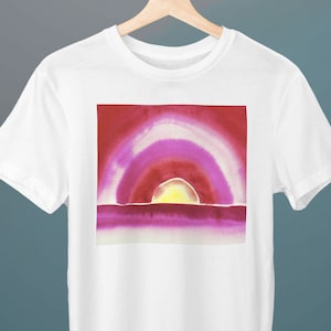 Sunrise, Georgia O'Keeffe Painting, Unisex T-Shirt, Art T-Shirt, Sunrise T-Shirt, Gift for Her, Gift for Him, Art Lover Gift