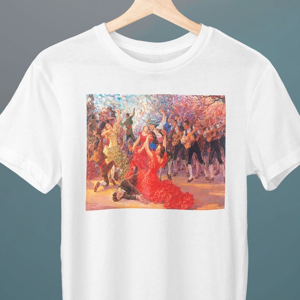 Amor Brujo, Bewitched Love, José Garnelo Painting, Unisex T-Shirt, Costumbrismo, Gift for Her, Gift for Him, Art Lover Gift