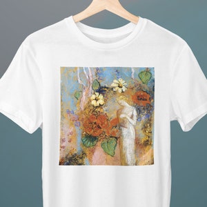 Pandora, Odilon Redon Painting, Unisex T-Shirt, Art T-Shirt, Gift for Her, Gift for Him, Art Lover Gift
