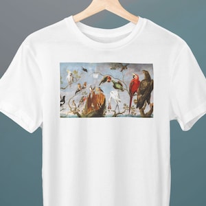 Concert of Birds, Frans Snyders Painting, Unisex T-Shirt, Art T-Shirt, Bird T-Shirt, Gift for Her, Gift for Him, Art Lover Gift