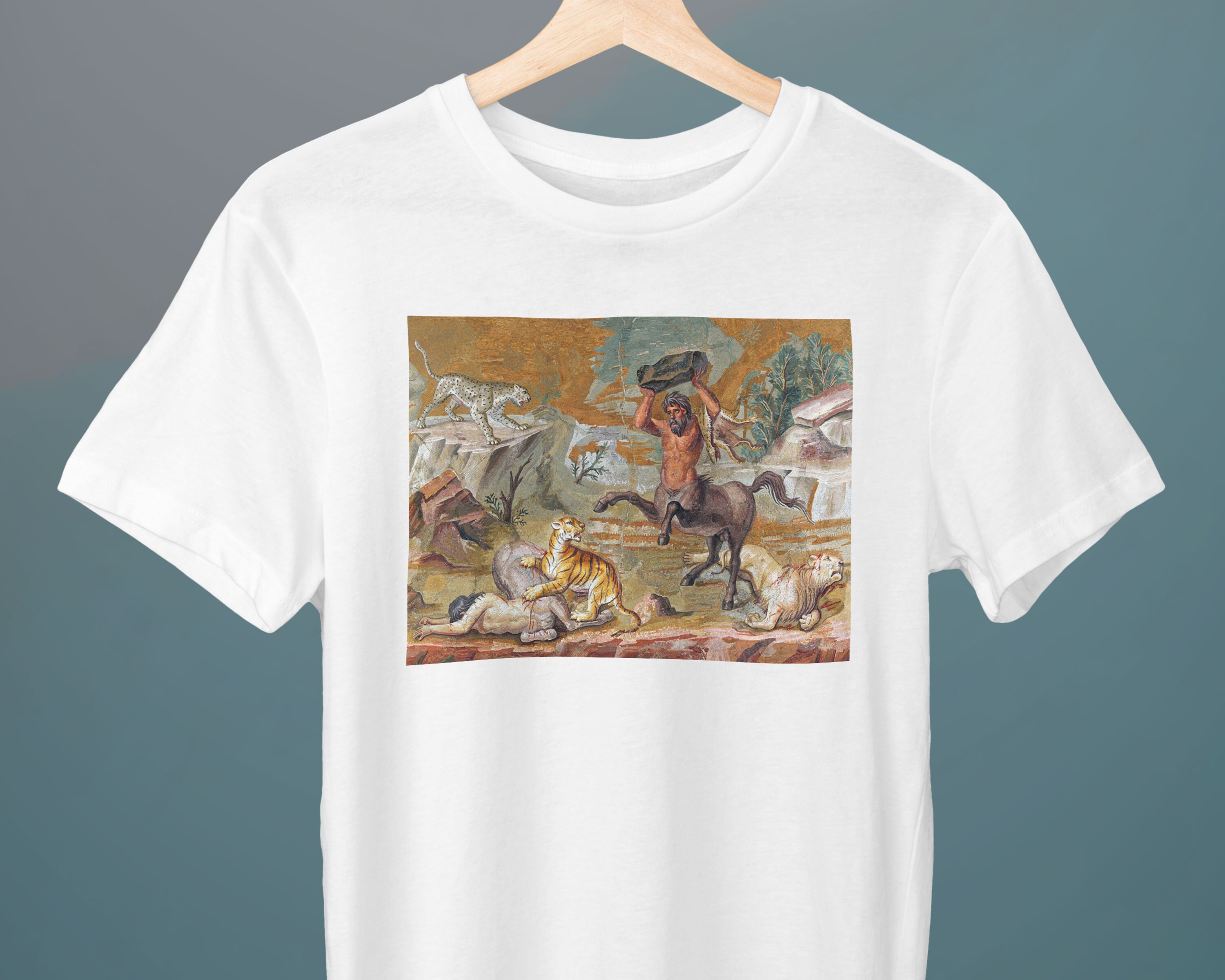 CENTAUR.KR ♥ CENTAUR EMBLEM FITTED T-SHIRT/追跡付 ZERO STORE] Front subculture initial random cover design