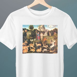 Paradise, Lucas Cranach the Elder, Unisex T-Shirt, Art Tee, Northern Renaissance, Gift for Her, Gift for Him, Art Lover Gift