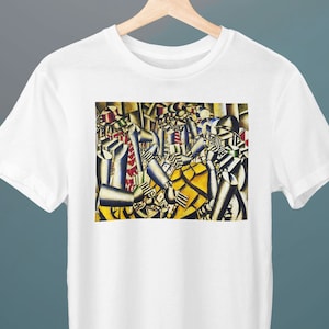 Het deel van de grafiek, Fernand Leger schilderij, Unisex T-shirt, kunst T-shirt, abstract, kubisme, cadeau voor haar, cadeau voor hem, kunstliefhebber cadeau