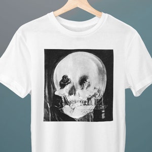 All Is Vanity, Charles Allan Gilbert, Unisex T-Shirt, Horror T-Shirt, Skull T-Shirt, Art T-Shirt, Gift for Her, Gift for Him, Art Lover Gift