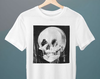 All Is Vanity, Charles Allan Gilbert, Unisex T-Shirt, Horror T-Shirt, Skull T-Shirt, Art T-Shirt, Gift for Her, Gift for Him, Art Lover Gift