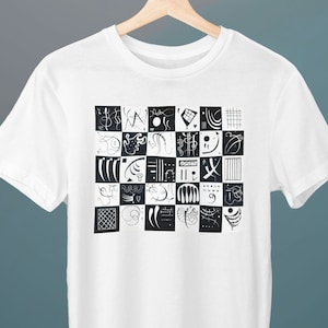 Thirty, Wassily Kandinsky Painting, Unisex T-Shirt, Art T-Shirt, Abstract Art, Geometric, Gift for Her, Gift for Him, Art Lover Gift