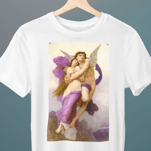 The abduction of Psyche, William-Adolphe Bouguereau, Unisex T-Shirt, Gift for Her, Gift for Him