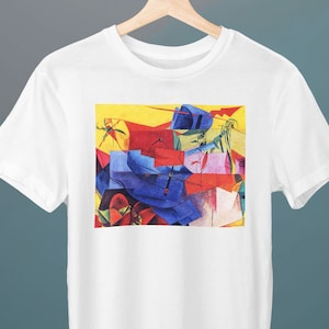 Fish Fight, Max Ernst, Unisex T-Shirt, Art T-Shirt, Surrealism, Gift for Her, Gift for Him, Art Lover Gift