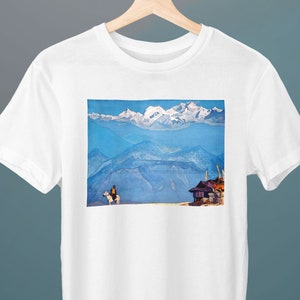 Remember, Nicholas Roerich Painting, Unisex T-Shirt, Art T-Shirt, Mountain T-Shirt, Gift for Her, Gift for Him, Art Lover Gift