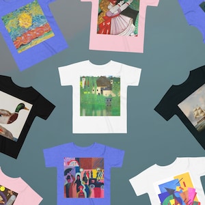 Custom Art Toddler Softstyle T-Shirt, Art Toddler T-Shirt, Toddler T-Shirt, Toddler Gift, Toddler Tee, Toddler Art Gift