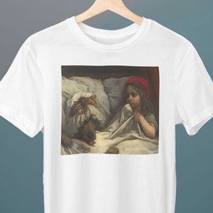 Little Red Riding Hood, Gustave Dore, Unisex T-Shirt, Art T-Shirt, Gift for Her, Gift for Him, Art Lover Gift