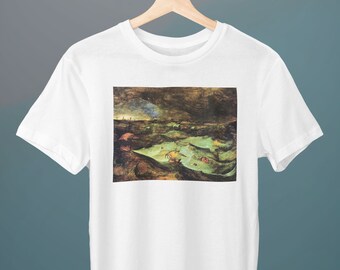 The Storm at Sea, Pieter Bruegel the Elder Painting, Unisex T-Shirt, Art T-Shirt, Gift for Her, Gift for Him, Art Lover Gift