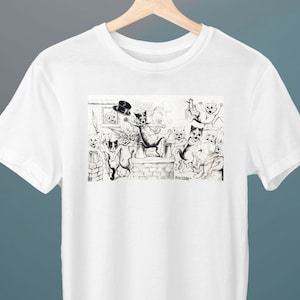 When Suddenly The Lecture Platform Became Too Hot to Hold Him, Louis Wain, Unisex T-Shirt, Cat T-Shirt, Cat Lover Gift