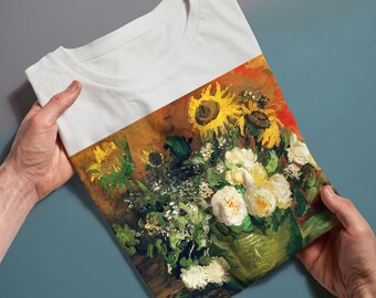 バラとひまわりのある静物画、フィンセント・ファン・ゴッホ、ユニ