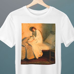 Fire, John Collier Painting, Unisex T-Shirt, Art T-Shirt, Gift for Her, Gift for Him, Art Lover Gift