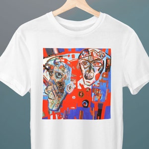 Two Heads, Pavel Filonov Painting, Unisex T-Shirt, Art T-Shirt, Portrait, Abstract T-Shirt, Gift for Her, Gift for Him, Art Lover Gift